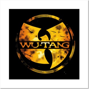 Distressed Wutang Yellow Orange effect Posters and Art